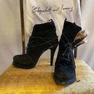 Suede Heeled Boots- Elizabeth & James